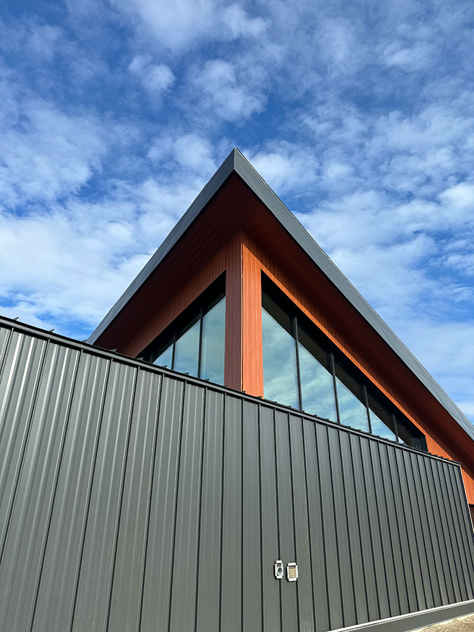 The Confluence in Castlegar roofline