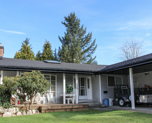 Abbotsford residence with new roof and skylight